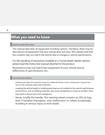 toyota passo 2016-2017 owners manual in english